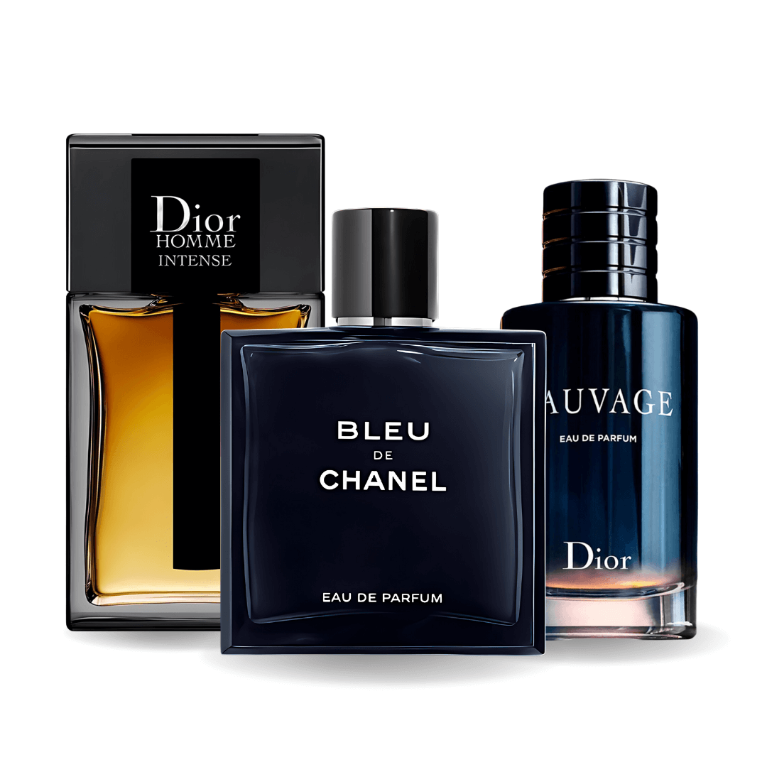 Set od 3 parfema Sauvage Dior, Bleu de Chanel, Dior Homme Intense 100ml
