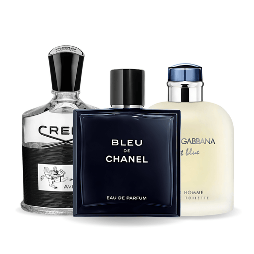 Set od 3 parfema Bleu de Chanel, Creed Aventus, Light Blue Dolce Gabbana 100ml