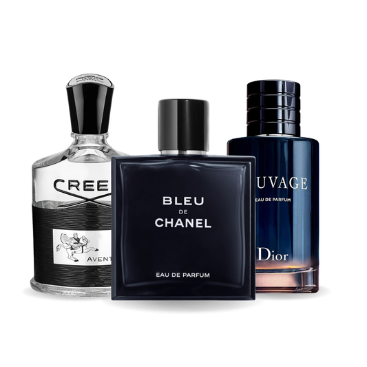 Set od 3 parfema Creed AVENTUS, BLEU DE CHANEL, Dior SAUVAGE 100ml