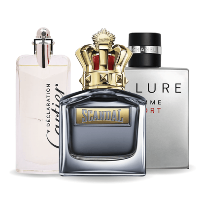 Set od 3 parfema Allure Homme Sports, Jean Paul Gaultier Scandal, Cartier Declaration 100ml