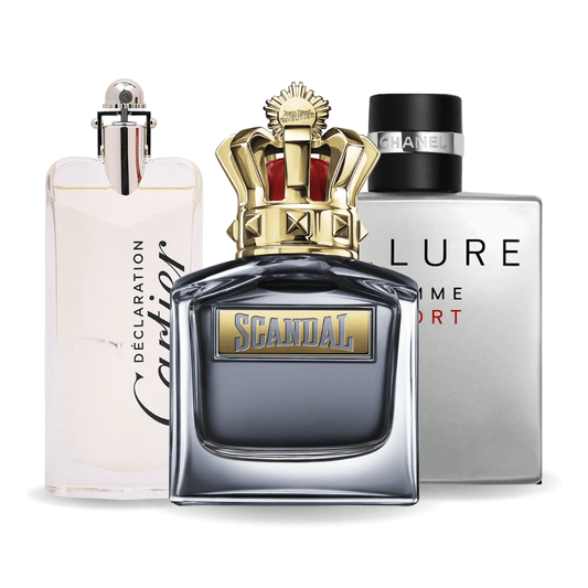 Set od 3 parfema Allure Homme Sports, Jean Paul Gaultier Scandal, Cartier Declaration 100ml