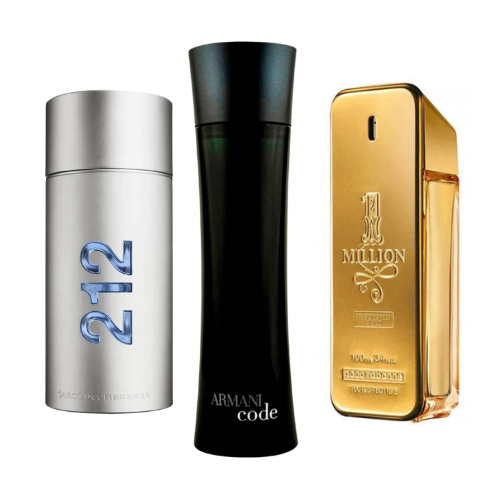 Set od 3 parfema Men NYC, Paco Rabanne One Million, Armani Code Homme 100ml