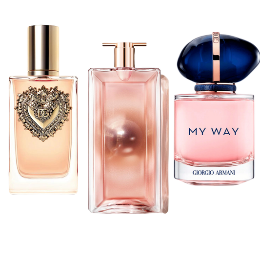 Set od 3 parfema Dolce & Gabanna Devotion, My Way Giorgio Armani, Lancôme Idôle 100ml