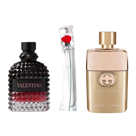 Set od 3 parfema Gucci Guilt, Valentini Intense, Flower Kenzo 100ml